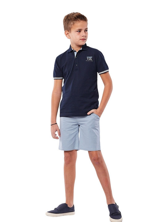 Hashtag Παιδική Καλοκαιρινή Μπλούζα Κοντομάνικη για Αγόρι Navy Μπλε