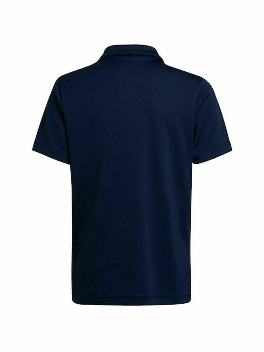 Adidas Kids Polo Short Sleeve Navy Blue Entrada