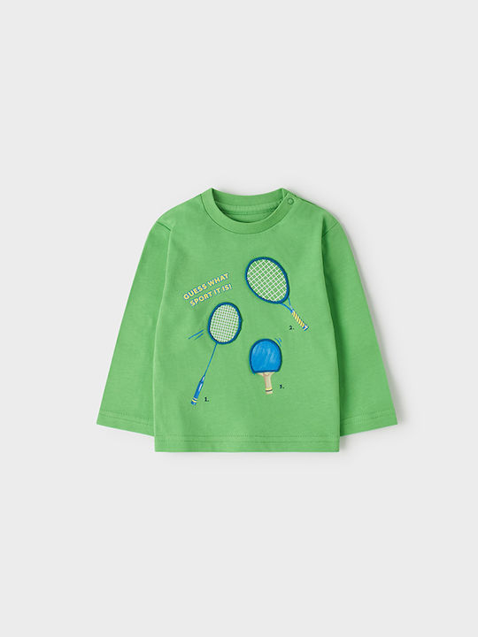 Mayoral Kids Blouse Long Sleeve Green