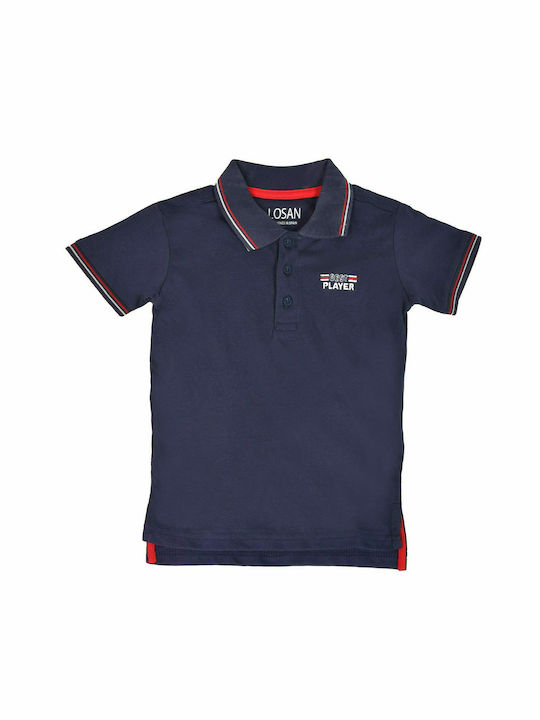 Losan Kids Polo Short Sleeve Blue