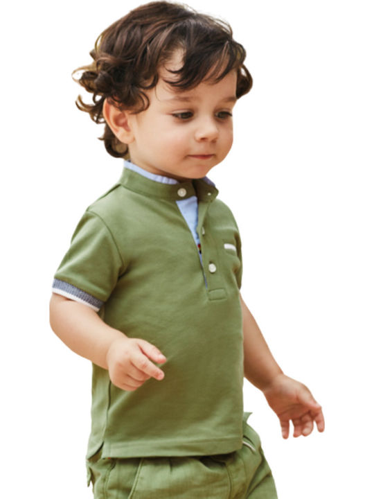 Παιδικό Polo Κοντομάνικο Χακί Ecofriends