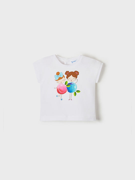 Mayoral Kids Blouse Short Sleeve White