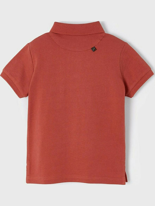 Kids' Polo Short Sleeve Burgundy Surf