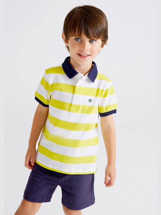 Mayoral Kids Polo Short Sleeve Yellow