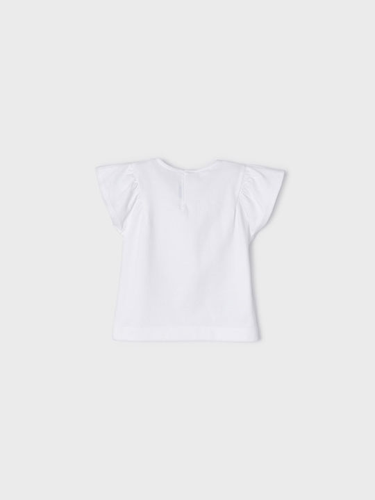 Mayoral Kids Blouse Short Sleeve White