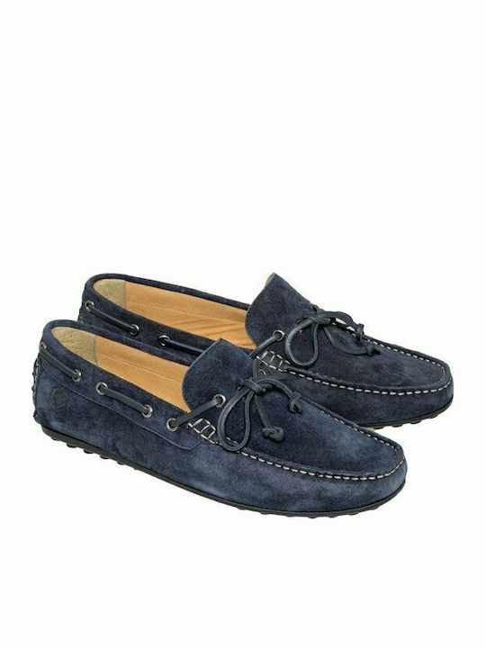Drive Suede Ανδρικά Boat Shoes σε Μπλε Χρώμα