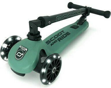 Scoot & Ride Kids Scooter Foldable Highwaykick 3 3-Wheel for 3-6 Years Green