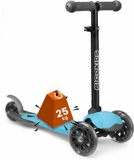 Ricokids Kinderroller Klappbar 3-Rad Hellblau