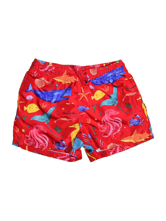 Ustyle Kids Swimwear Swim Shorts Red