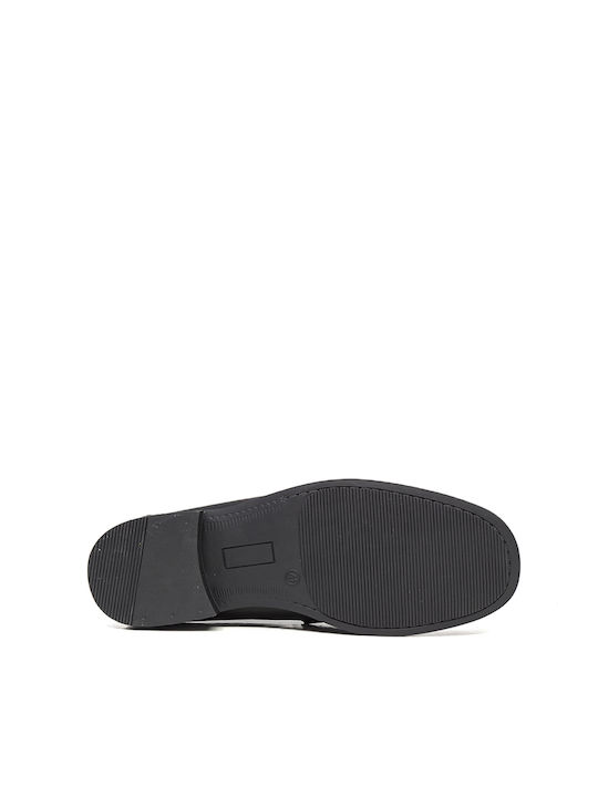 Δερμάτινα Ανδρικά Loafers σε Μαύρο Χρώμα