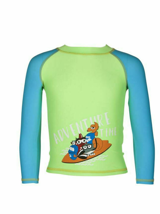 Arena Kids Swimwear Long Sleeve Shirt Green
