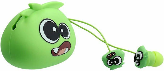 Jellie Monster Frankie YLFS-01 In-ear Handsfree με Βύσμα 3.5mm Πράσινο