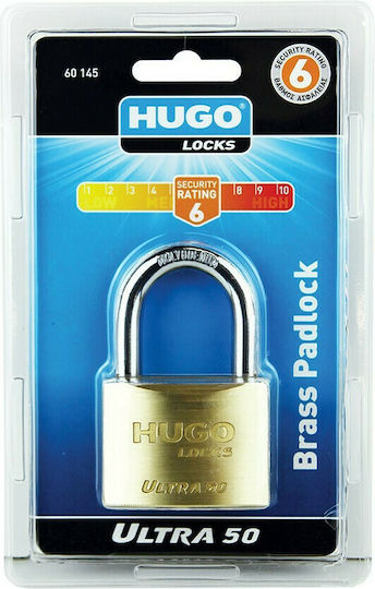 Hugo Locks Ultra Line Бронзово Лукето Заключване на скоба с ключ 40мм 1бр