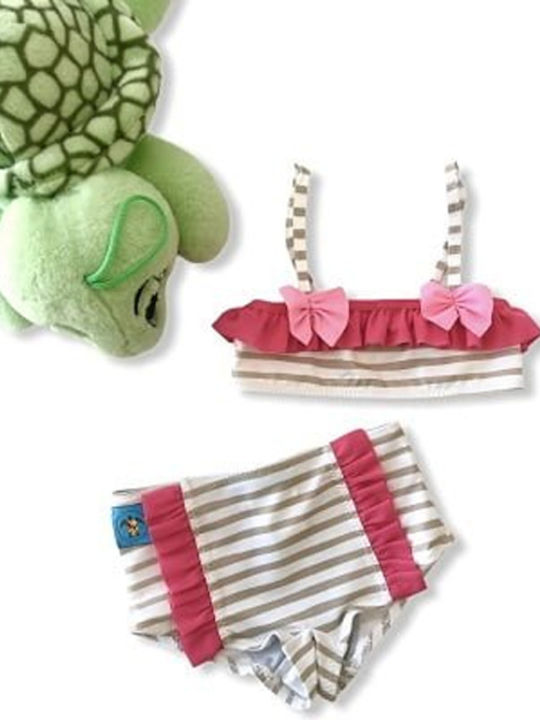 Tortue 055-206 Costum de baie pentru copii Bikini Alb