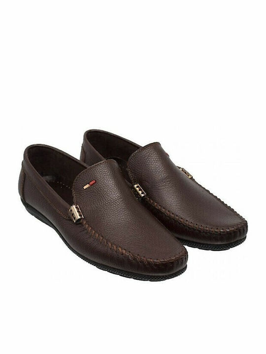 Men's Leather Moccasins Brown