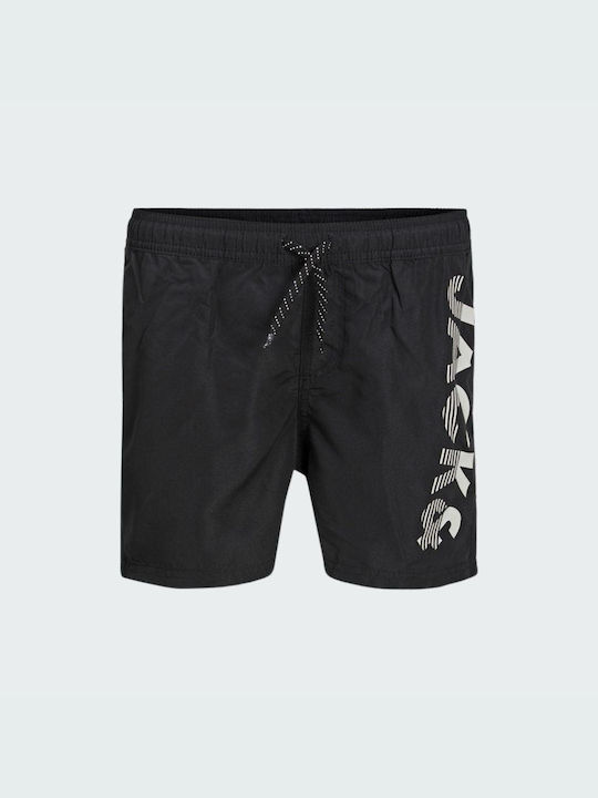 Jack & Jones Παιδικό Μαγιό Βερμούδα / Σορτς Μαύρο