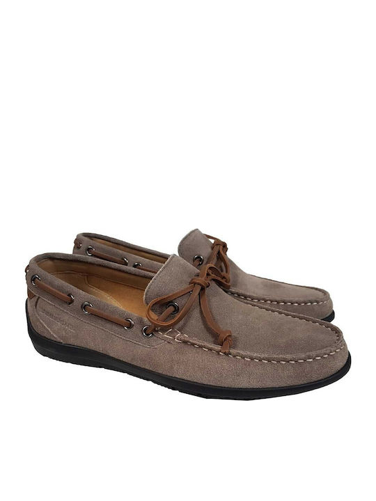 Leman Suede Ανδρικά Μοκασίνια σε Γκρι Χρώμα