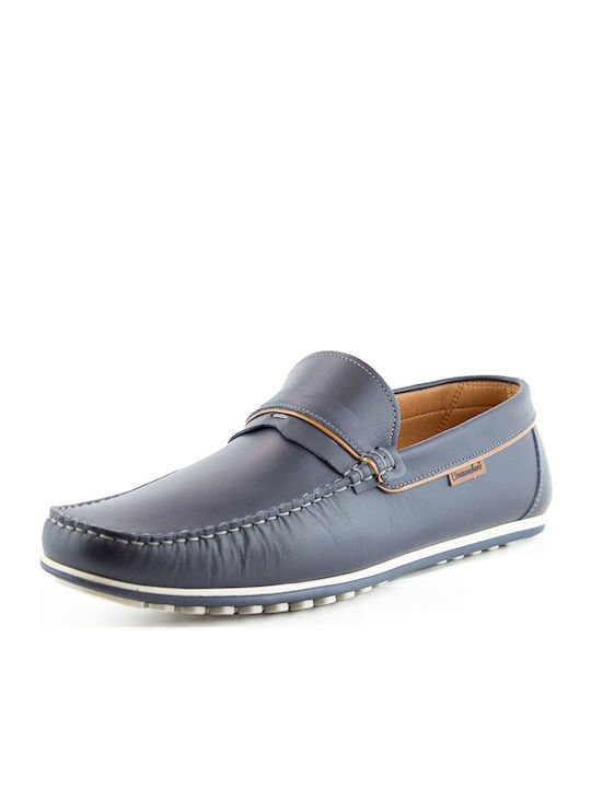 Men's Leather Loafers Blue