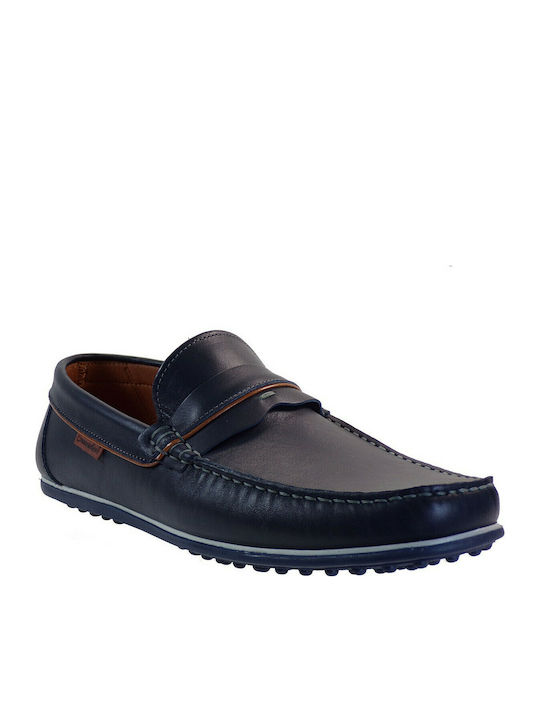 Men's Leather Loafers Blue