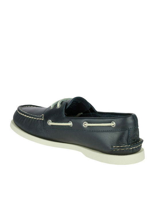 Authentic Original Δερμάτινα Ανδρικά Boat Shoes σε Μπλε Χρώμα