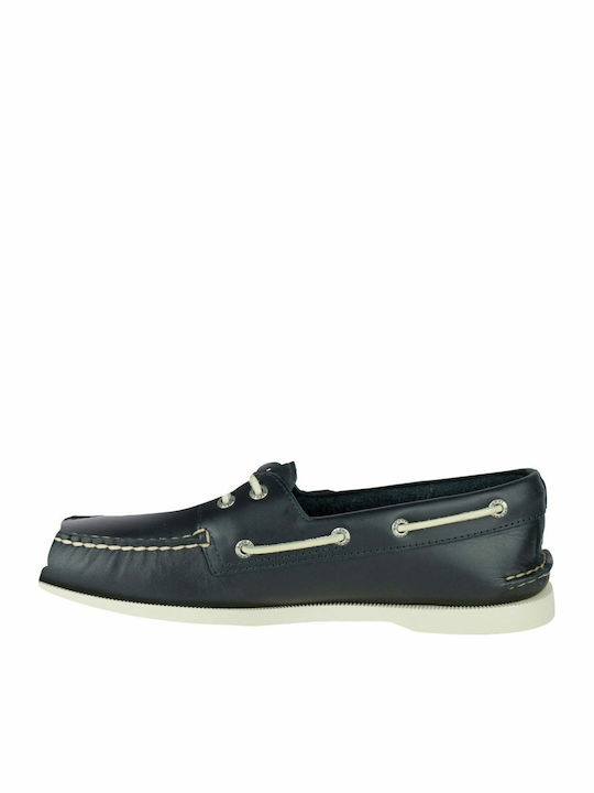 Authentic Original Δερμάτινα Ανδρικά Boat Shoes σε Μπλε Χρώμα