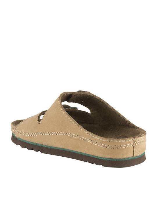 Airbag Leder Herrensandalen Cuoio