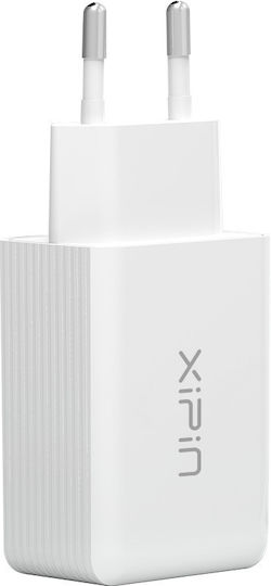 Xipin Charger with USB-A Port and Cable USB-C 20W Quick Charge 3.0 / SuperCharge Whites (EU-08T)