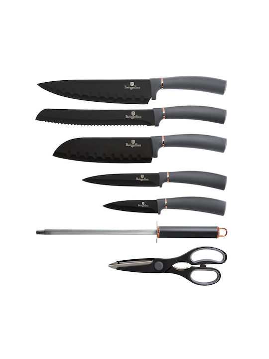 Berlinger Haus Knife Set With Stand of Stainless Steel BH-2566 7pcs