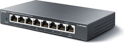 TP-LINK TL-RP108GE Managed L2 PoE Switch with 8 Gigabit (1Gbps) Ethernet Ports
