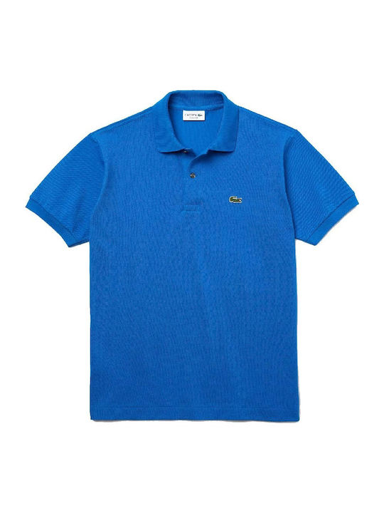 Lacoste Ανδρικό T-shirt Κοντομάνικο Polo Μπλε