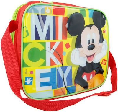 Stor Παγούρι Τσάντα Plastik Kinder Lunchset Mickey 0.53Es Isoliert Grün