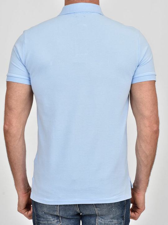 Polo Short Sleeve Light Blue Blouse
