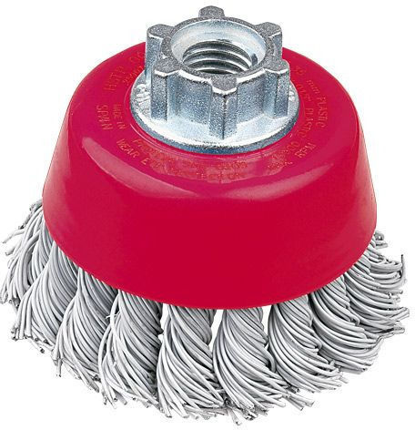 Jaz TT1001LM14 Wire Brush Bell with Bristles 100mm M14