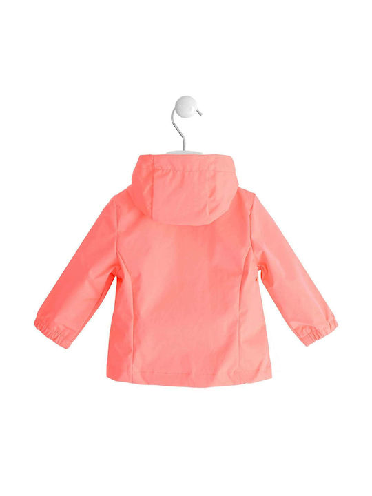 iDO Waterproof Kids Casual Jacket short Hooded Orange