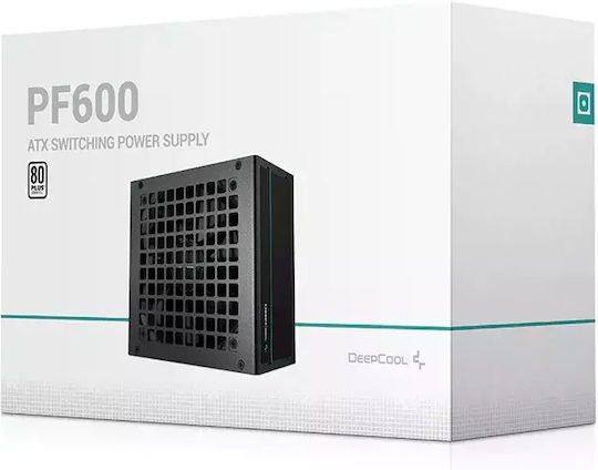Deepcool PF600 600W Black Computer Power Supply Full Wired 80 Plus Standard