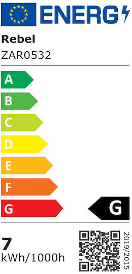 Rebel Λάμπα LED 7W για Ντουί GU10 και Σχήμα MR16 Φυσικό Λευκό 540lm