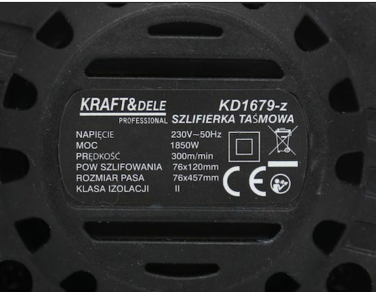 Kraft & Dele KD1679-Z Ταινιολειαντήρας 1850W με Σύστημα Αναρρόφησης