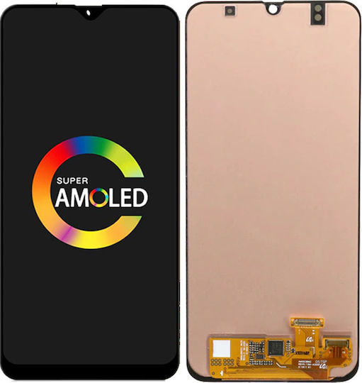 Οθόνη με Μηχανισμό Αφής για Galaxy A30 (Μαύρο)