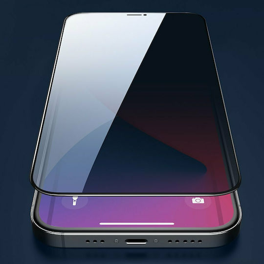 Joyroom Knight Series Anti Spy 2.5D Full Face Tempered Glass (iPhone 12 Pro Max) JR-PF603
