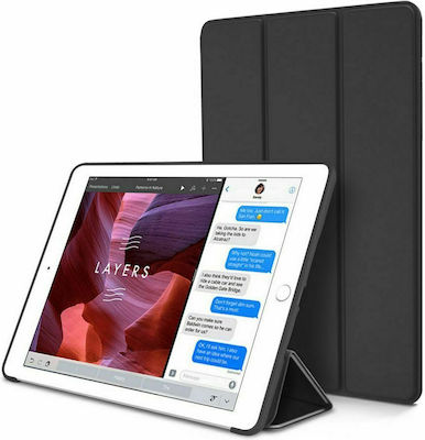 Tech-Protect Tri-Fold Klappdeckel Synthetisches Leder Schwarz (iPad Air 2020/2022)