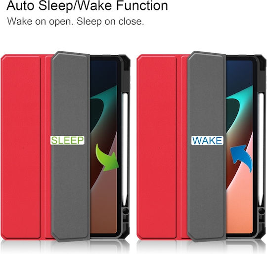Tri-Fold Flip Cover Κόκκινη (Xiaomi Pad 5 / 5 Pro 11")