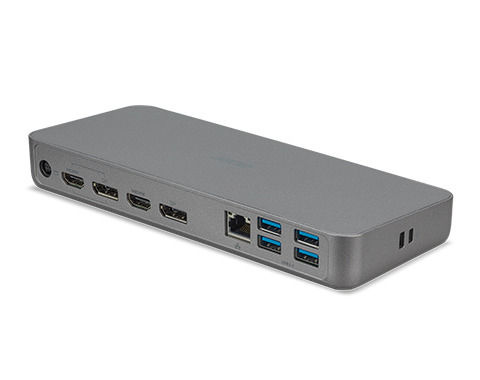 Acer D501 Dock Docking Station with HDMI/DisplayPort 4K PD Ethernet and Support for 3 Monitors Gray