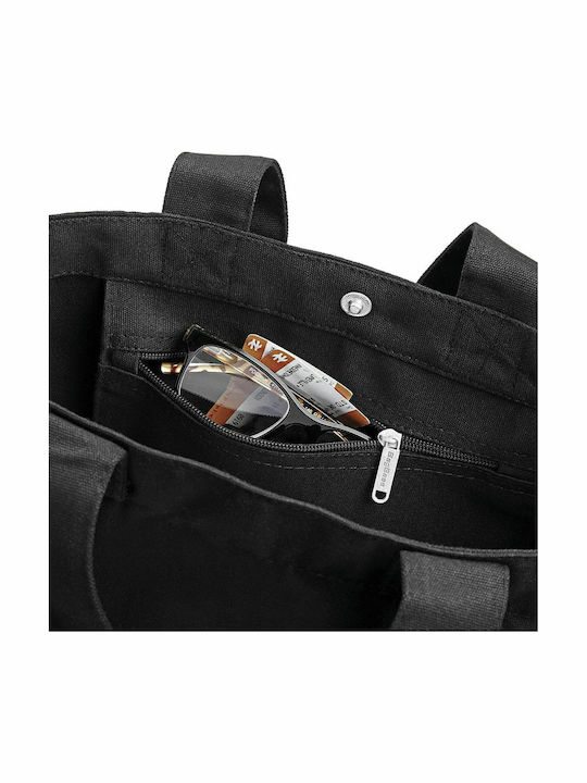 BagBase BG673 Cotton Shopping Bag in Black color