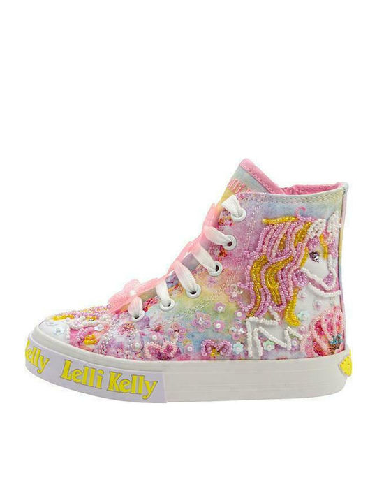 Unicorn Kids Sneakers High White