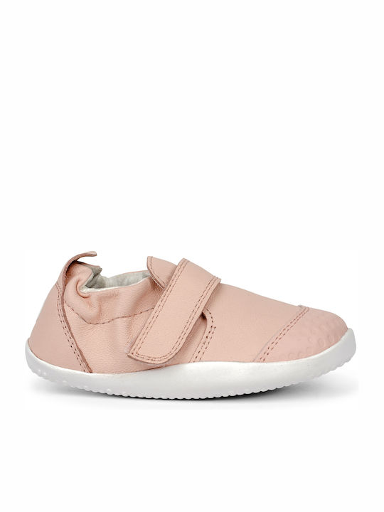 Step Up Xplorer Go Trainer Παιδικά Sneakers Ανατομικά με Σκρατς Ροζ