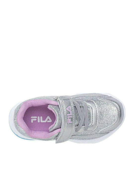 Spectrolite Παιδικά Sneakers Ανατομικά με Σκρατς Ασημί