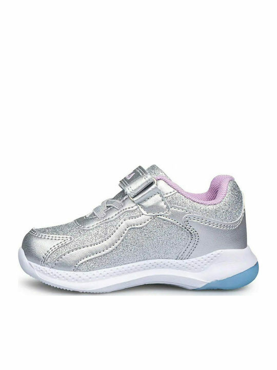 Spectrolite Παιδικά Sneakers Ανατομικά με Σκρατς Ασημί
