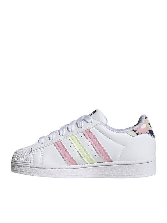 Superstar Superstar Kids Sneakers Cloud White / Almost Lime / True Pink
