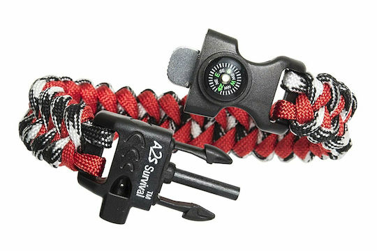 Compass Bracelet Survival with Whistle and Firestarter