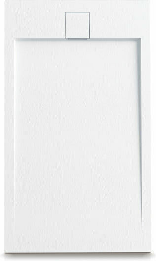 Karag Rectangular Acrylic Shower White Roccia 160x80x2.3cm